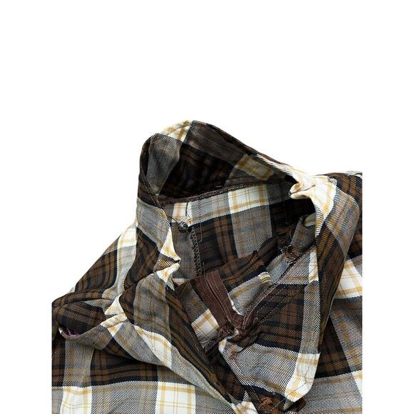 Vintage 1970s Pants Plaid Disco Flare Trousers Bell Bottoms 24X31 - Picture 5 of 5